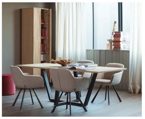 Гардероб от декор от дъб в естествен цвят 60x210x42 cm Gravure – WOOOD