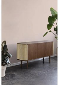 Нисък скрин с дъбов декор в естествено кафяво 150x75 cm Treasures - UMAGE