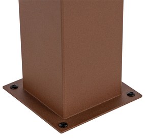 Интелигентна подова лампа за външен монтаж ръждиво кафява 70 см с Wi-Fi P45 - Denmark