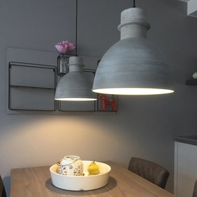 Комплект от 2 висящи лампи в рустикален стил сиви - Dory
