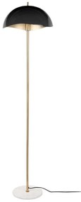 Черна и в златисто подова лампа с метален абажур (височина 154 cm) Waved – Leitmotiv