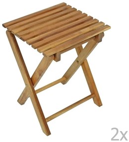 Кафяви градински столове в комплект 2 бр. Tacoma – Garden Pleasure