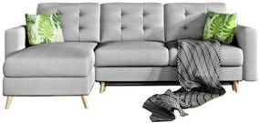 Ъглов диван Amelion-Γκρι Ανοιχτό