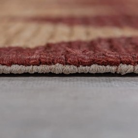 Теракотен ръчно изработен килим със смес от юта 120x170 cm Effie Diamond – Flair Rugs