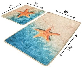 Килими за баня в комплект от 2 бр. 60x100 cm Stella – Foutastic