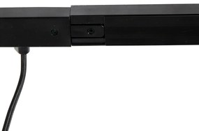 1-фазна релсова система черна с 4 прожектори и кръгъл I-захранващ блок - Jeana