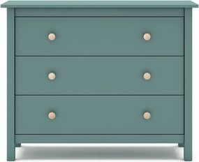 Нисък детски скрин от борова дървесина в цвят бензин 100x80 cm Max - Marckeric