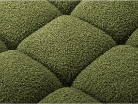 Зелен модул за диван от букле (десен ъгъл) Bellis – Micadoni Home