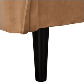 Кафяв кадифен диван 138 cm Juli – Ropez