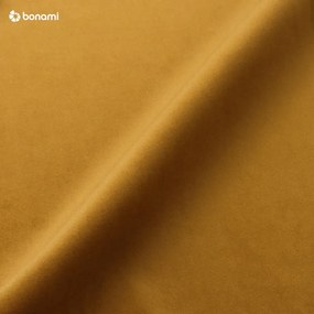 Ъглов диван от жълто кадифе , ляв ъгъл Bali - Cosmopolitan Design