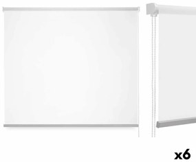 Ролетни щори Бял Плат Пластмаса 120 x 180 cm (6 броя)