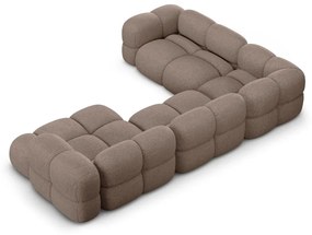 Кафяв ъглов диван (ляв ъгъл/U форма) Loretto – Cosmopolitan Design