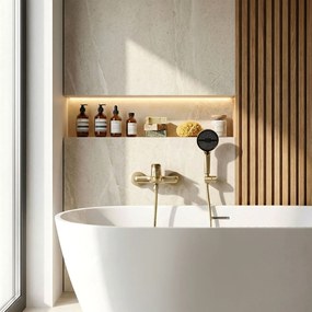 Смесител за вана PREMIUM REA Vision Brush Gold
