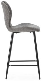 Сиви бар столове в комплект 2 бр. (височина на седалката 65 cm) Muli – Marckeric