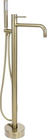 Cмесител-свободно стоящ  Rea Lungo Diamond Brush Gold