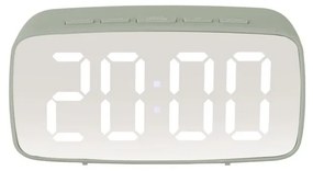 Светлозелен цифров будилник - Karlsson