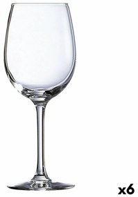 Чаша за вино Ebro Прозрачен Cтъкло (580 ml) (6 броя)