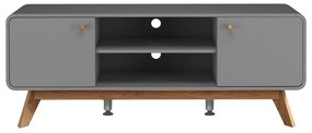 Сива маса за телевизор 140x53 cm Caitlin – Støraa