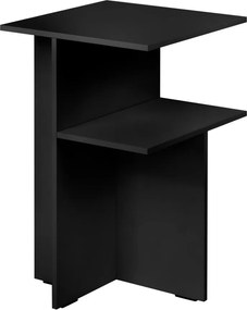 Черно нощно шкафче с рафтове Atik – noo.ma