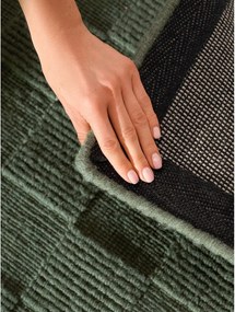 Тъмнозелена ръчно изработена вълнена пътека 80x200 cm Scala – Villeroy&amp;Boch