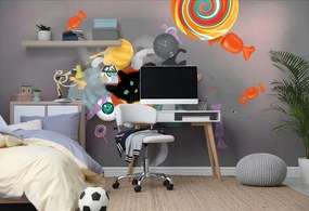 Самозалепващ тапет – Хелоуински сладкиши