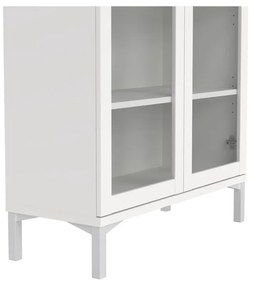 Бяла витрина 89x203 cm Roma - Tvilum