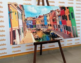 Картина на платно – Пастелни къщички в градчето