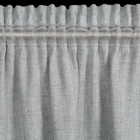 Сива декоративна завеса с фин гланц Ширина: 140 см | Дължина: 280 см
