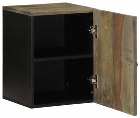 4017812 vidaXL Стенен шкаф за баня 38x33x48 см масивно мангово дърво