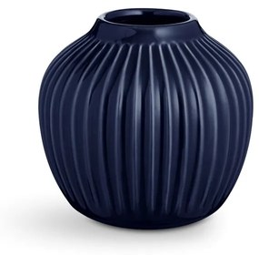 Тъмносиня ваза от керамика Hammershoi, ⌀ 13,5 cm Hammershøi - Kähler Design