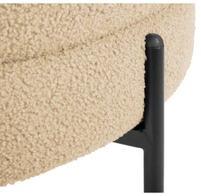 Бежово кресло от плат букле Noble – Leitmotiv