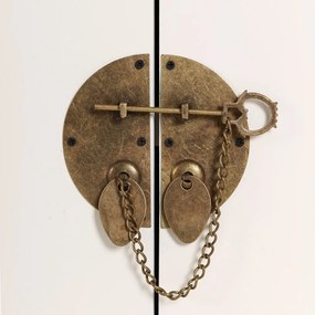 Бял нисък скрин 130x50,5 cm Oriente – Ixia