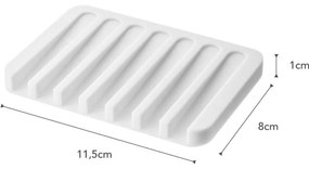 Бяла подложка за сапун Flow - YAMAZAKI