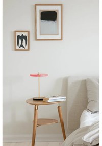 Розова LED затъмняваща се настолна лампа с метален абажур (височина 31 cm) Asteria Move – UMAGE