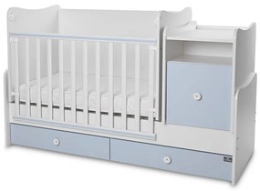 LORELLI Classic Трансформиращо се легло-люлка 70/160 см. ТРЕНД ПЛЮС БЯЛО/BABY BLUE