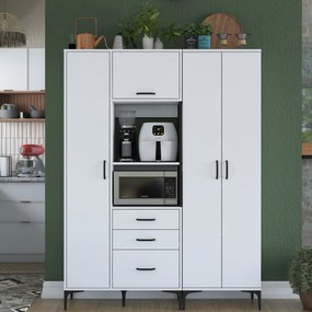 Многофункционален шкаф JE131, цвят Бял