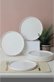 Бели керамични чинии в комплект от 6 бр. ø 27 cm – Hermia