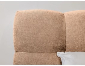 Светлорозово двойно тапицирано легло с включена подматрачна рамка 180x200 cm Kumo – Bobochic Paris