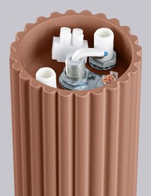 Светлокафяво осветително тяло за таван със стъклен абажур ø 12 cm Orbital – Sollux