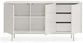 Бял нисък скрин 159x80 cm Sierra – Teulat