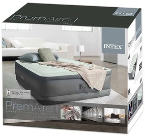 Надуваем матрак с вградена помпа INTEX Full Premaire I Elevated, 137 х 191 х 46 см.