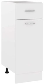 801204 vidaXL Шкаф с чекмеджета "Lyon", бял, 30x46x81,5 см, инженерно дърво