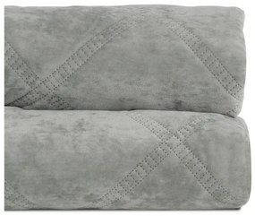 Сиво-зелено капитонирано покривало за легло 230x260 cm – Ixia