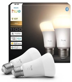 Комплект от 2 димируеми LED крушки Philips Hue WHITE E27/9,5W/230V 2700K