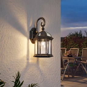 Класически външен стенен аплик антично злато IP44 - Glasgow