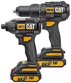Акумулаторни Гайковерт и Бормашина Cat DX12K 2x18V