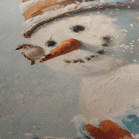 Картина на платно – Коледна приказка със снежен човек