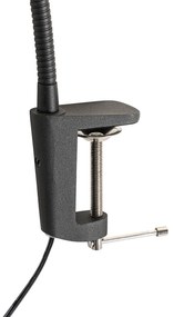 Скръцваща настолна лампа черна с LED с сензорен димер - Lionard