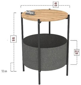 Помощна маса Table With Bag - бор