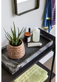 Комплект от 2 черни мраморни подноса Nena - Hübsch